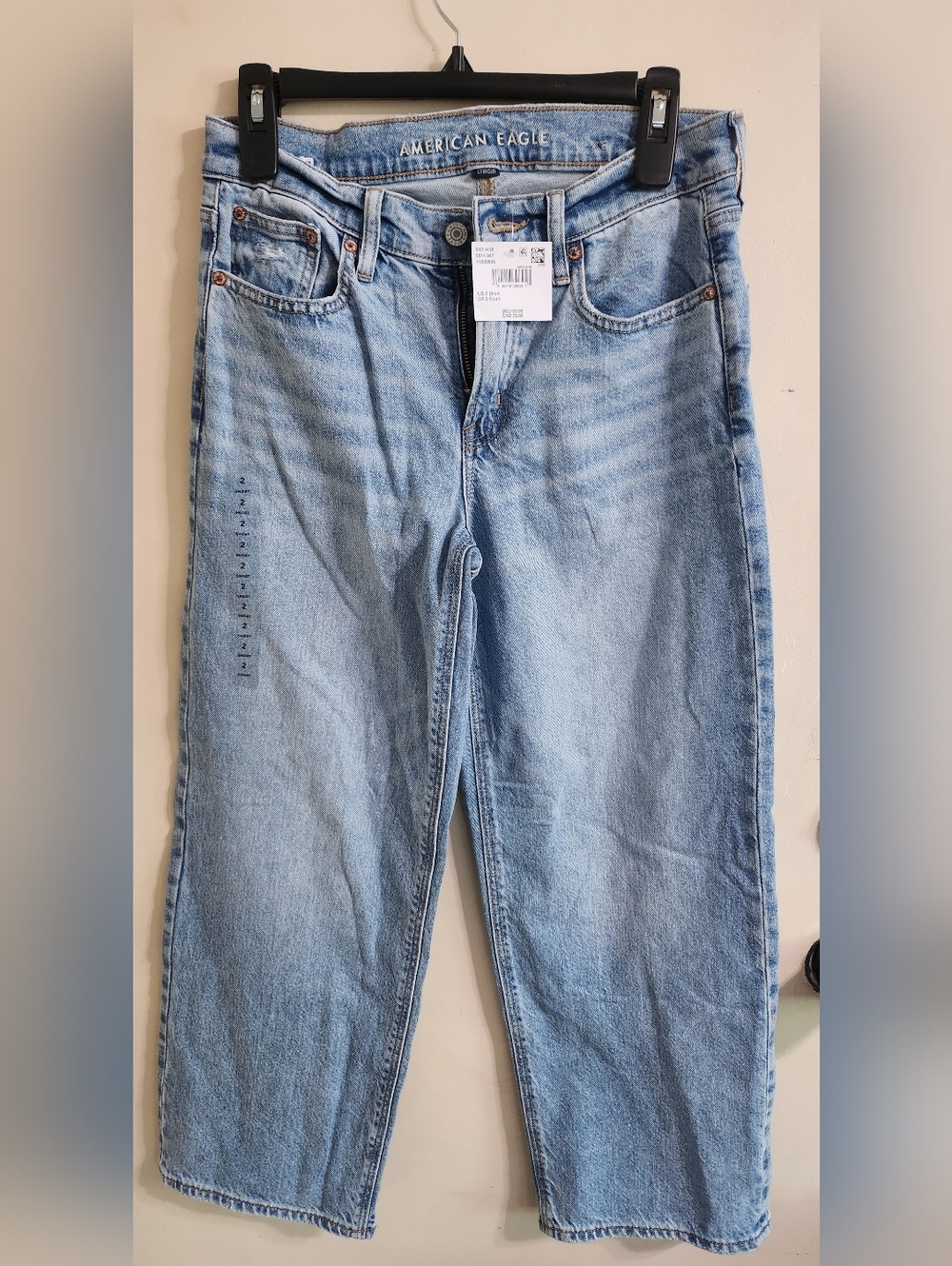 American Eagle Stovepipe Jeans Light Wash Size: 2 Short NWT